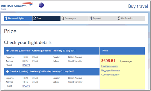 OAK-LGW $696 BA July20-31