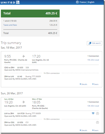 CDG-LAX $437 UA Mar18-26