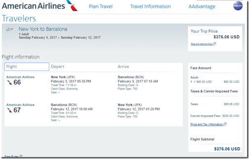 JFK-BCN $376 AA Feb5-12