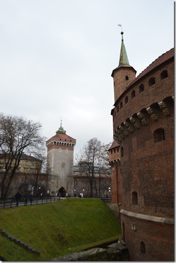 Krakow old city wall