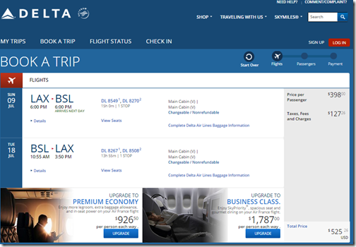 LAX-BSL $526 DL Jul9-18