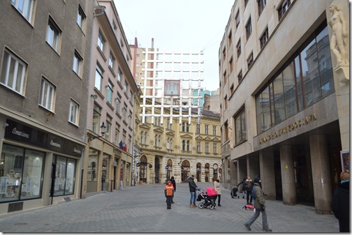 Pedestrian alley in city center