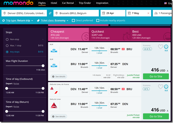 DEN-BRU $416 KL Apr29-May7