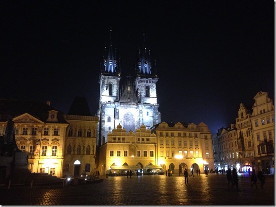 Prague Square night
