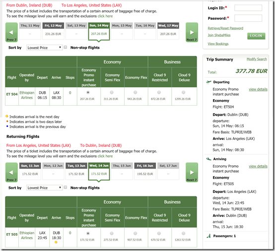 DUB-LAX $403 ET May14-Jun14