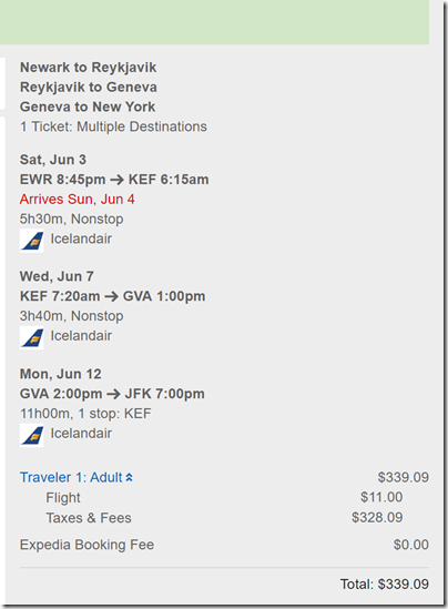 EWR-GVA $339 stopover FI