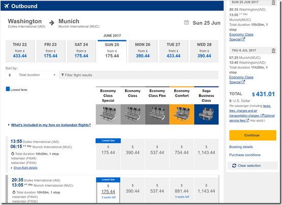 IAD-MUC $431 FI June25-Jul6