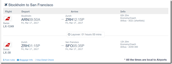 SFO-ARN-2 $330 AC-LX Mar7-17