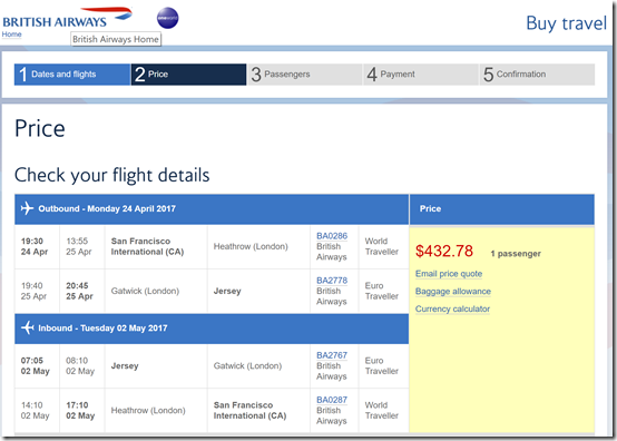 SFO-JER $433 Apr24-May2 BA