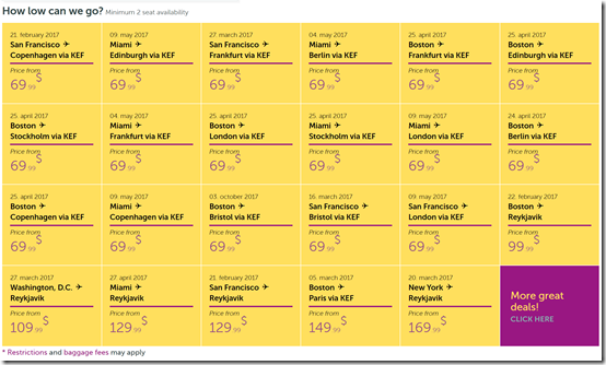 WOW $70 fares Feb14