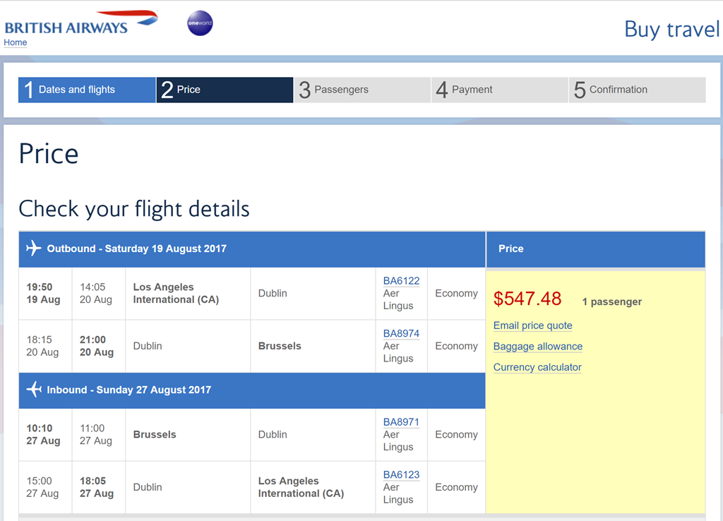 Delta, British Airways $548 LAX to Brussels Apr-May, Aug-Oct – Loyalty ...