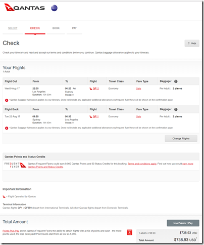 LAX-SYD $739 QF Aug9-22