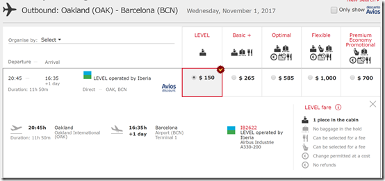 a screenshot of a flight schedule