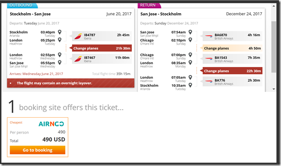 ARN-SJC $490 Jun20-Dec 24