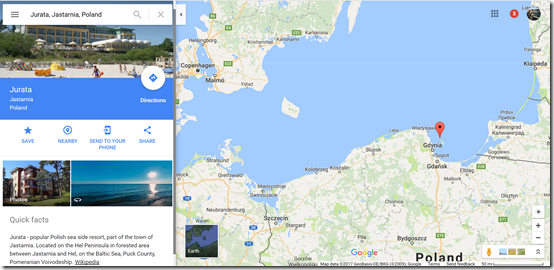 Jurata Poland Google Maps