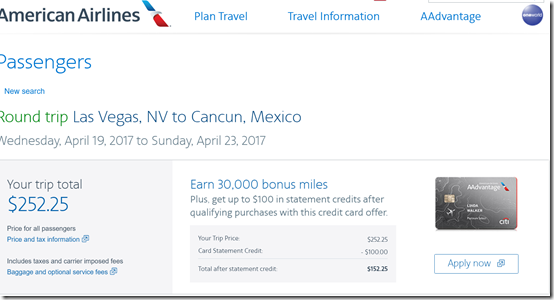 LAS-CUN $253 AA