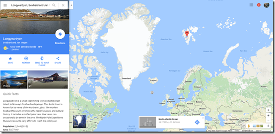 Longyearbyen Google Maps