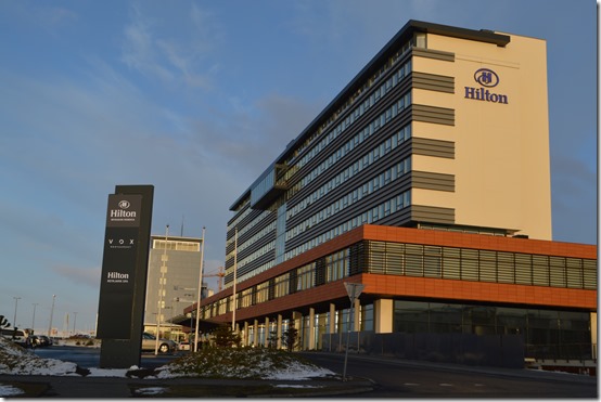 a building with a sign in front of it