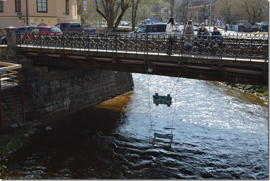 Vilnia bridge swing