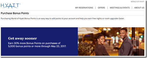 Hyatt Buy Points