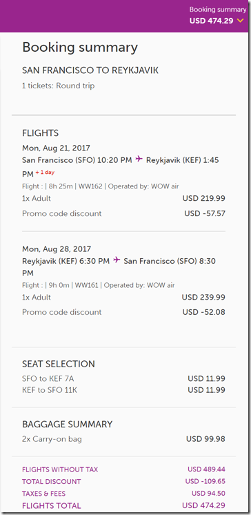 SFO-KEF $474 WOW Aug21-28