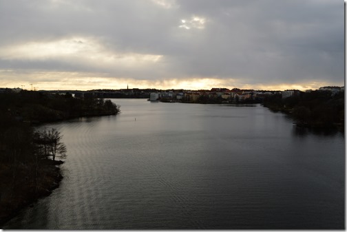 Stockholm Vasterbron bridge view