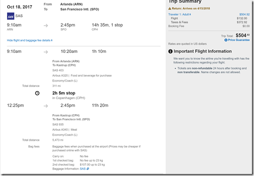 ARN-SFO $505 SK Oct 18-Apr14