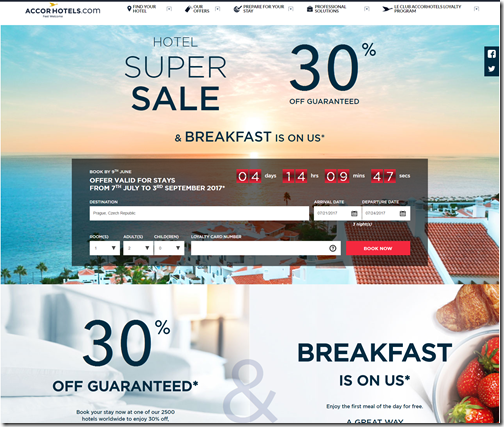 a screenshot of a hotel website