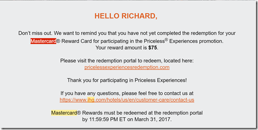 IHG Priceless Experiences email-1