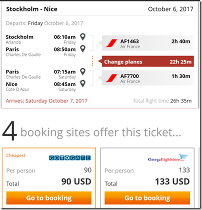 ARN-NCE $90 xCDG Oct6