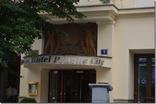 Clarion Prague City sign
