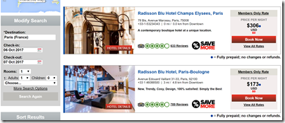 Club Carlson Paris Free Friday