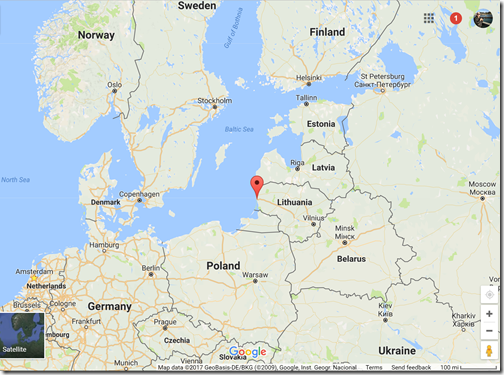 Google Maps Klaipeda