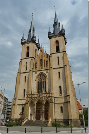 a large church with towers