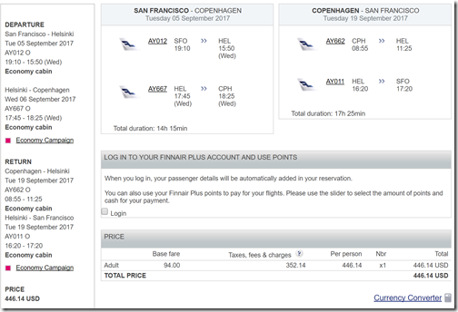 SFO-CPH $447 AY Sep5-19