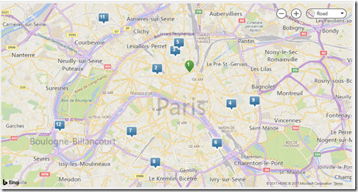 Choice Hotels Paris Map