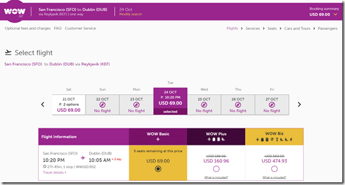 SFO-DUB $69ow WOWOct24