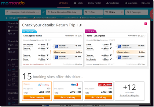 LAX-FCO $420 UA-ota Nov19-27