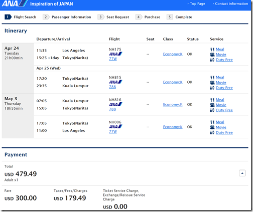 LAX-KUL $479 NH Apr24-May3