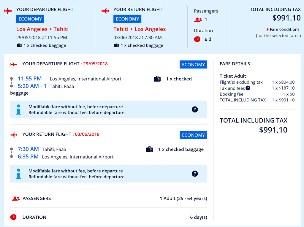 Air France LAX to Tahiti $991 nonstop – Loyalty Traveler