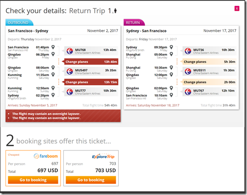SFO-SYD $697 MU Nov2-17