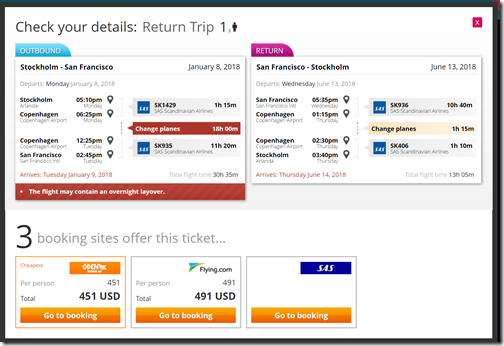 ARN-SFO $451 SK Jan8-Jun13