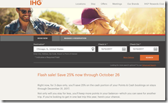 IHG P-C Flash Sale