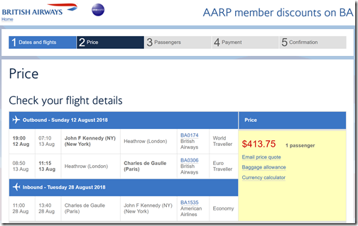 JFK-CDG $414 BA-AARP Aug12-28