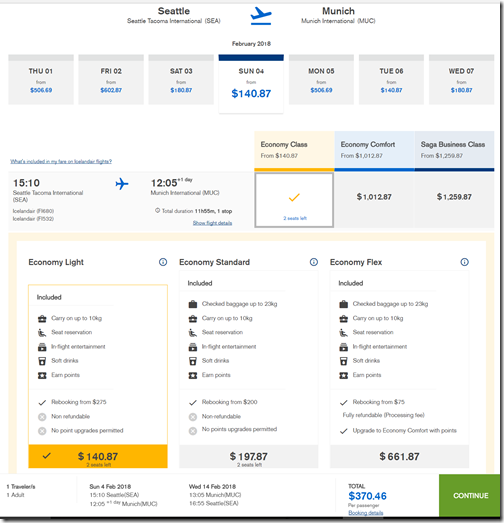 a screenshot of a flight schedule