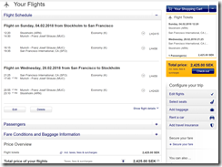 ARN-SFO $289 LH Feb4-Feb28