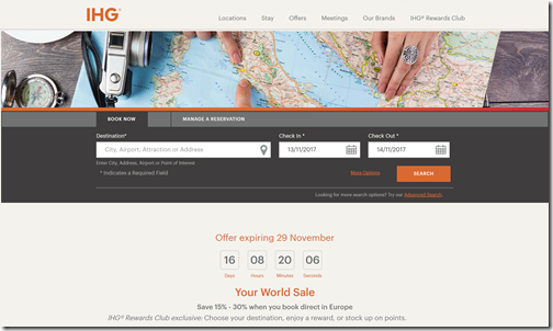 IHG Your World Sale