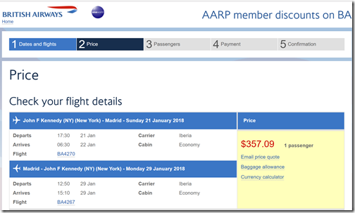 JFK-MAD $357 IB Jan21-29