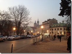 Krakow dusk