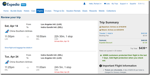 LAX to New Delhi India $440 April-May 2018 – Loyalty Traveler